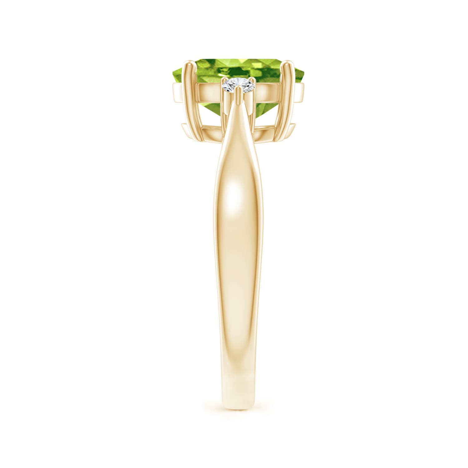 AAA - Peridot / 1.97 CT / 14 KT Yellow Gold