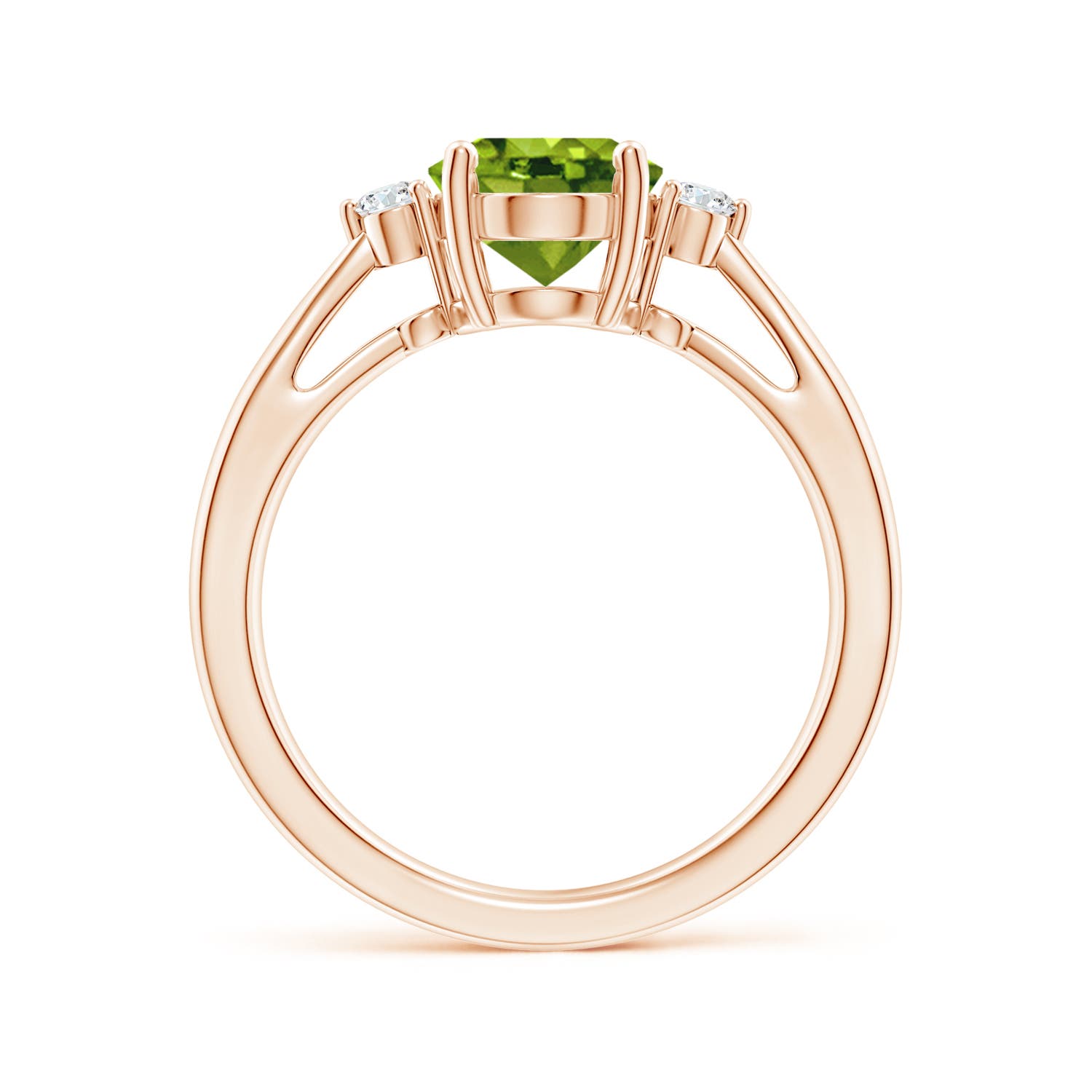 AAAA - Peridot / 1.97 CT / 14 KT Rose Gold