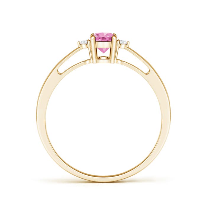 A - Pink Sapphire / 0.58 CT / 14 KT Yellow Gold