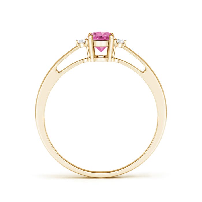 AA - Pink Sapphire / 0.58 CT / 14 KT Yellow Gold