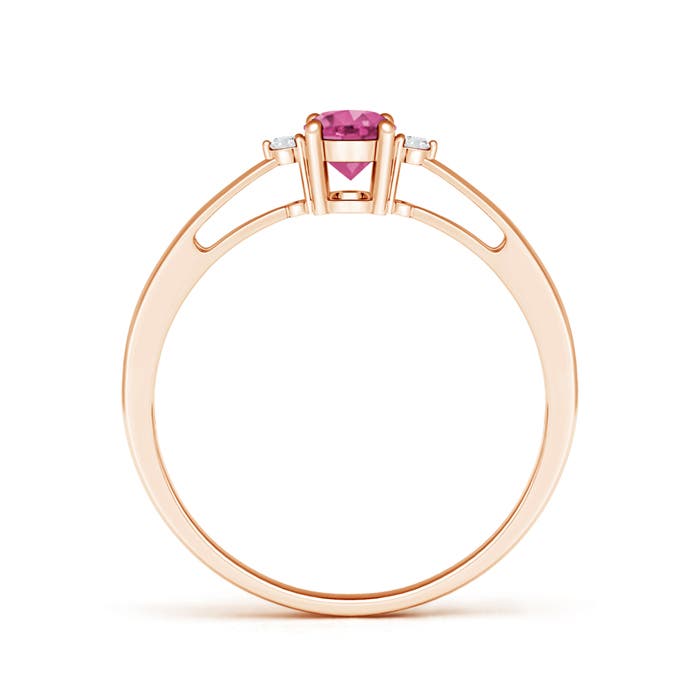 AAAA - Pink Sapphire / 0.58 CT / 14 KT Rose Gold