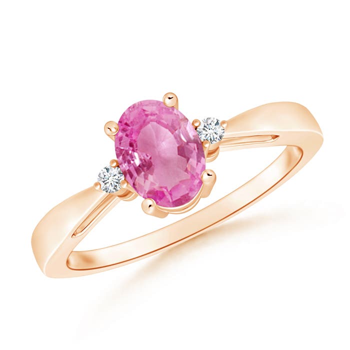 AA - Pink Sapphire / 0.89 CT / 14 KT Rose Gold