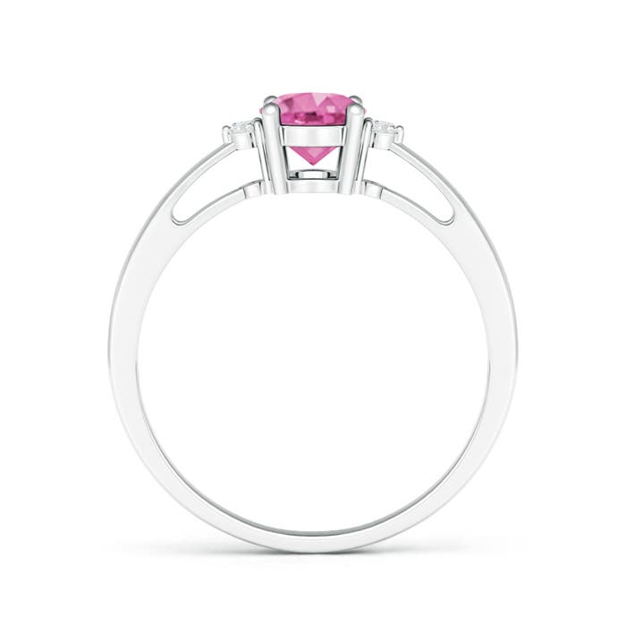 AA - Pink Sapphire / 0.89 CT / 14 KT White Gold