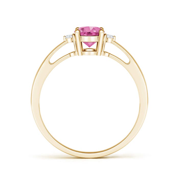 AA - Pink Sapphire / 0.89 CT / 14 KT Yellow Gold