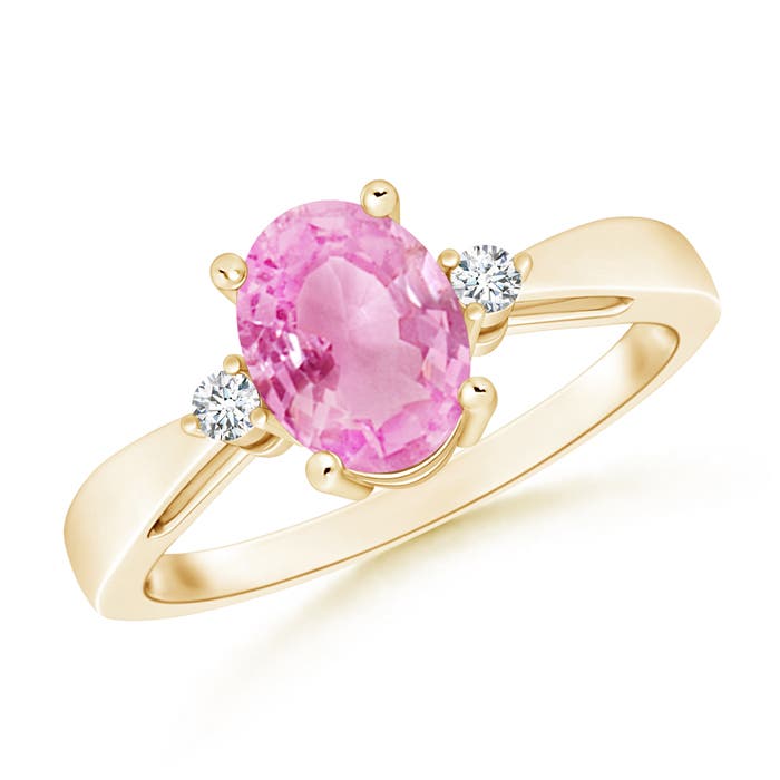 A - Pink Sapphire / 1.51 CT / 14 KT Yellow Gold