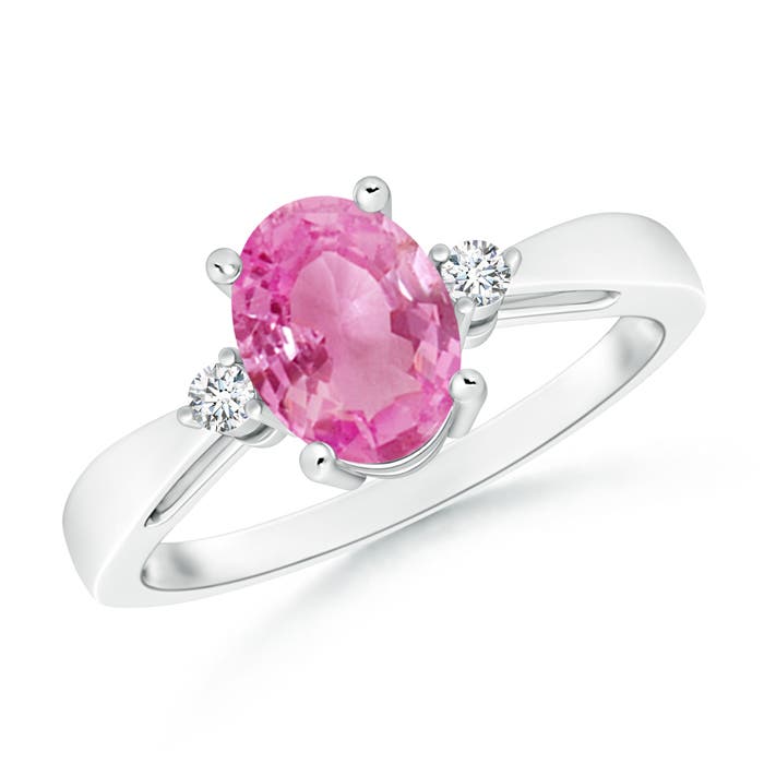 AA - Pink Sapphire / 1.51 CT / 14 KT White Gold