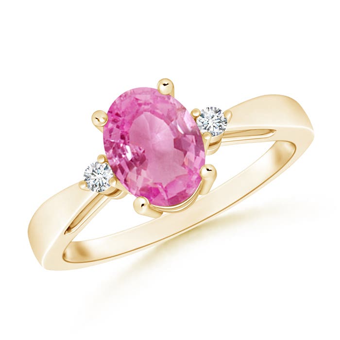 AA - Pink Sapphire / 1.51 CT / 14 KT Yellow Gold