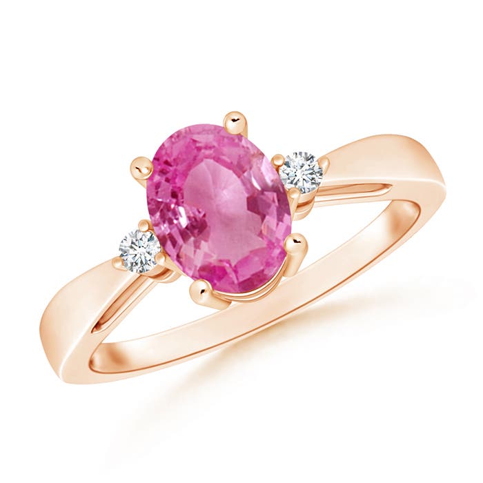 AAA - Pink Sapphire / 1.51 CT / 14 KT Rose Gold