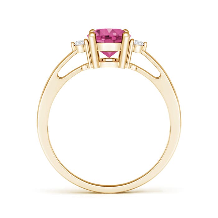 AAAA - Pink Sapphire / 1.51 CT / 14 KT Yellow Gold