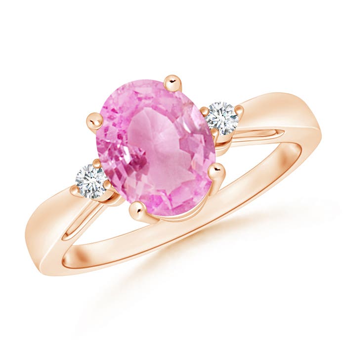 A - Pink Sapphire / 1.97 CT / 14 KT Rose Gold