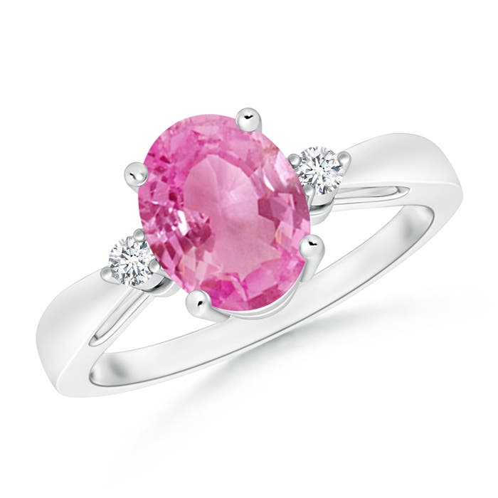 AA - Pink Sapphire / 1.97 CT / 14 KT White Gold