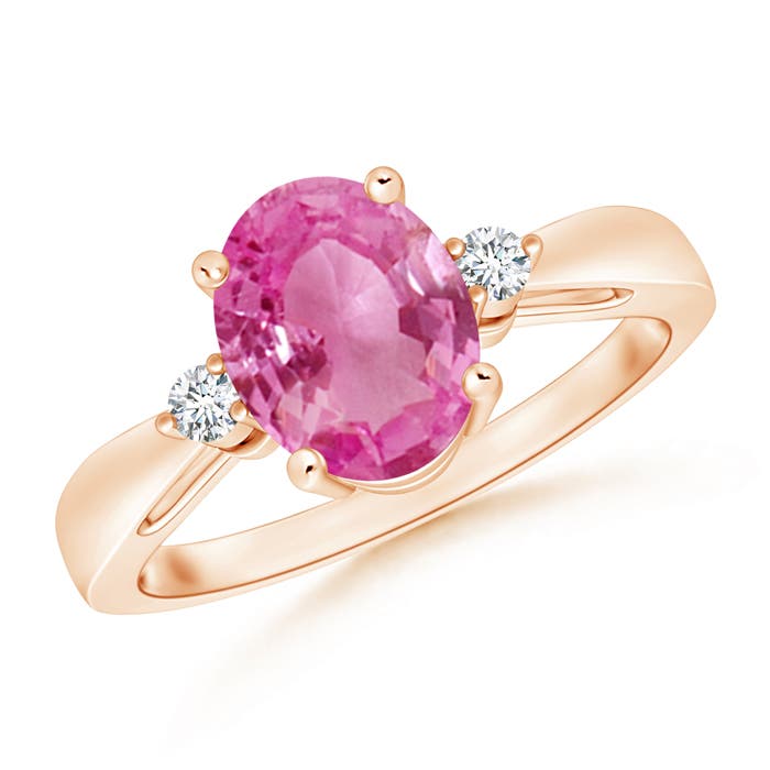 AAA - Pink Sapphire / 1.97 CT / 14 KT Rose Gold