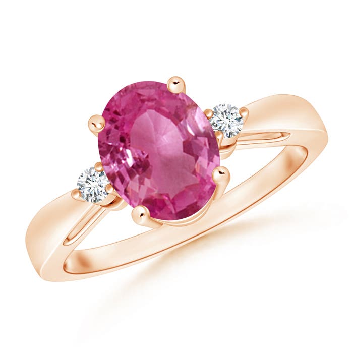 AAAA - Pink Sapphire / 1.97 CT / 14 KT Rose Gold