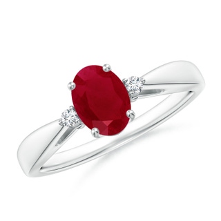 Oval AA Ruby