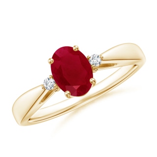 Oval AA Ruby