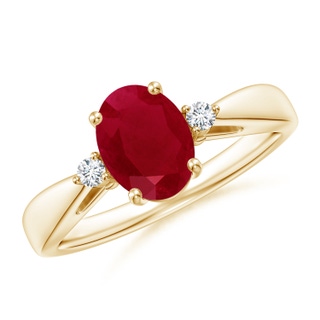 Oval AA Ruby