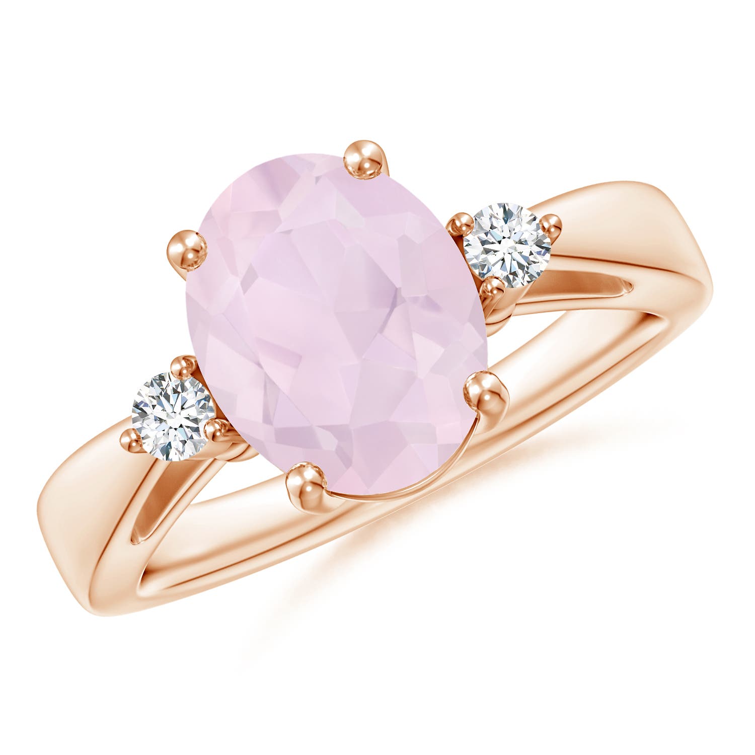 A - Rose Quartz / 2.29 CT / 14 KT Rose Gold