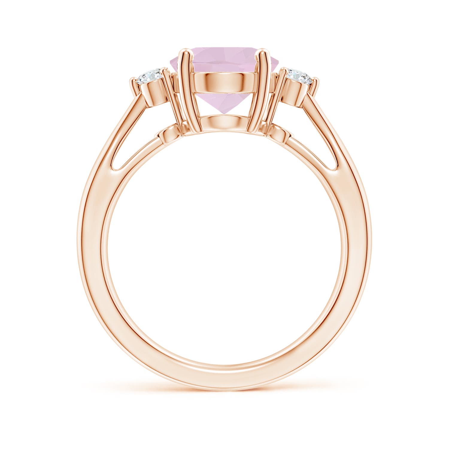 AA - Rose Quartz / 2.29 CT / 14 KT Rose Gold