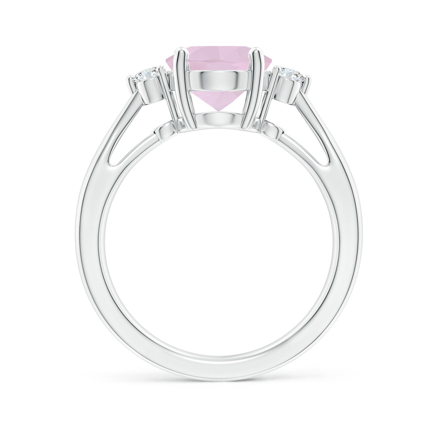 AA - Rose Quartz / 2.29 CT / 14 KT White Gold