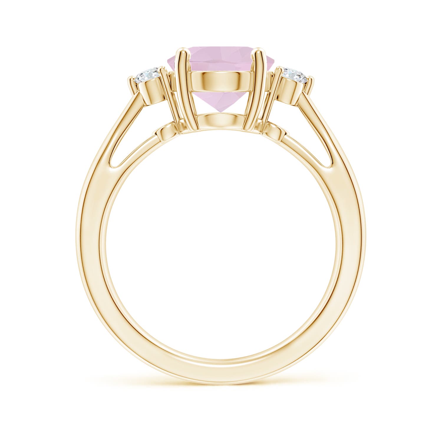 AA - Rose Quartz / 2.29 CT / 14 KT Yellow Gold