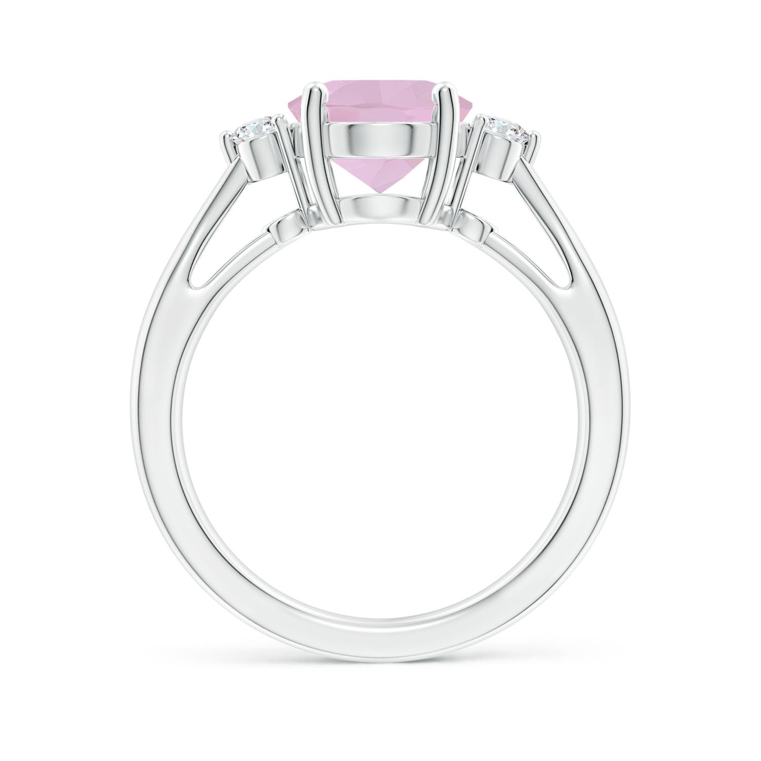 AAA - Rose Quartz / 2.29 CT / 14 KT White Gold