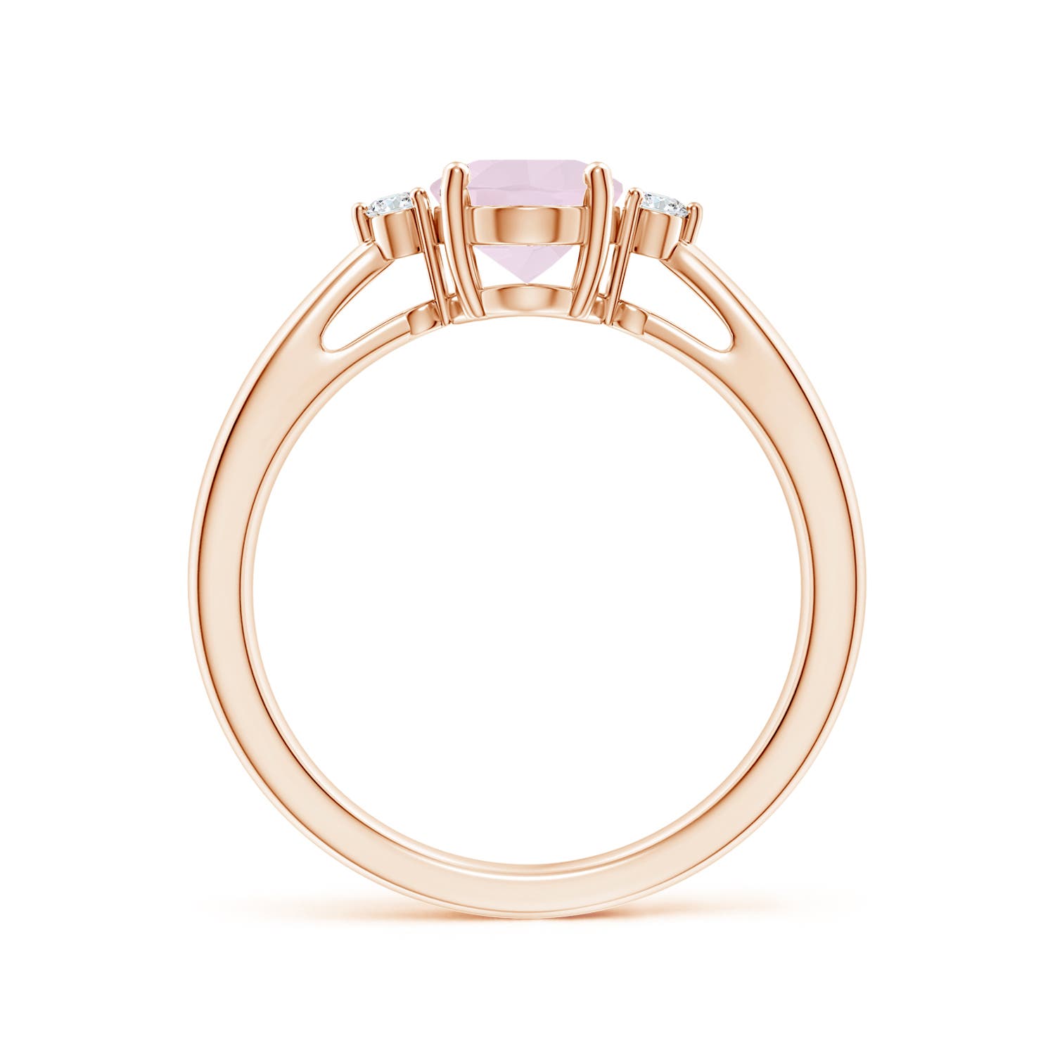 A - Rose Quartz / 1.06 CT / 14 KT Rose Gold