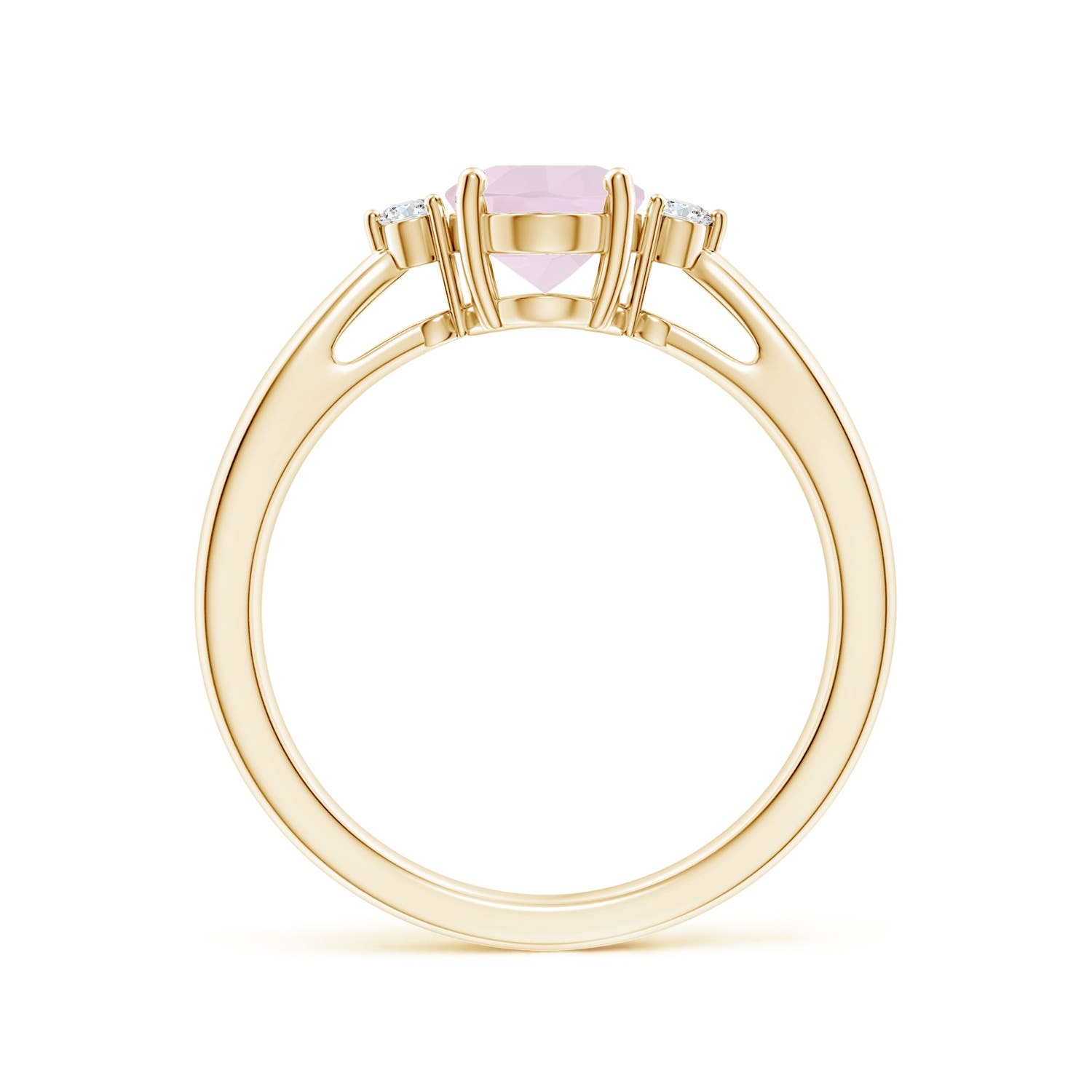 A - Rose Quartz / 1.06 CT / 14 KT Yellow Gold