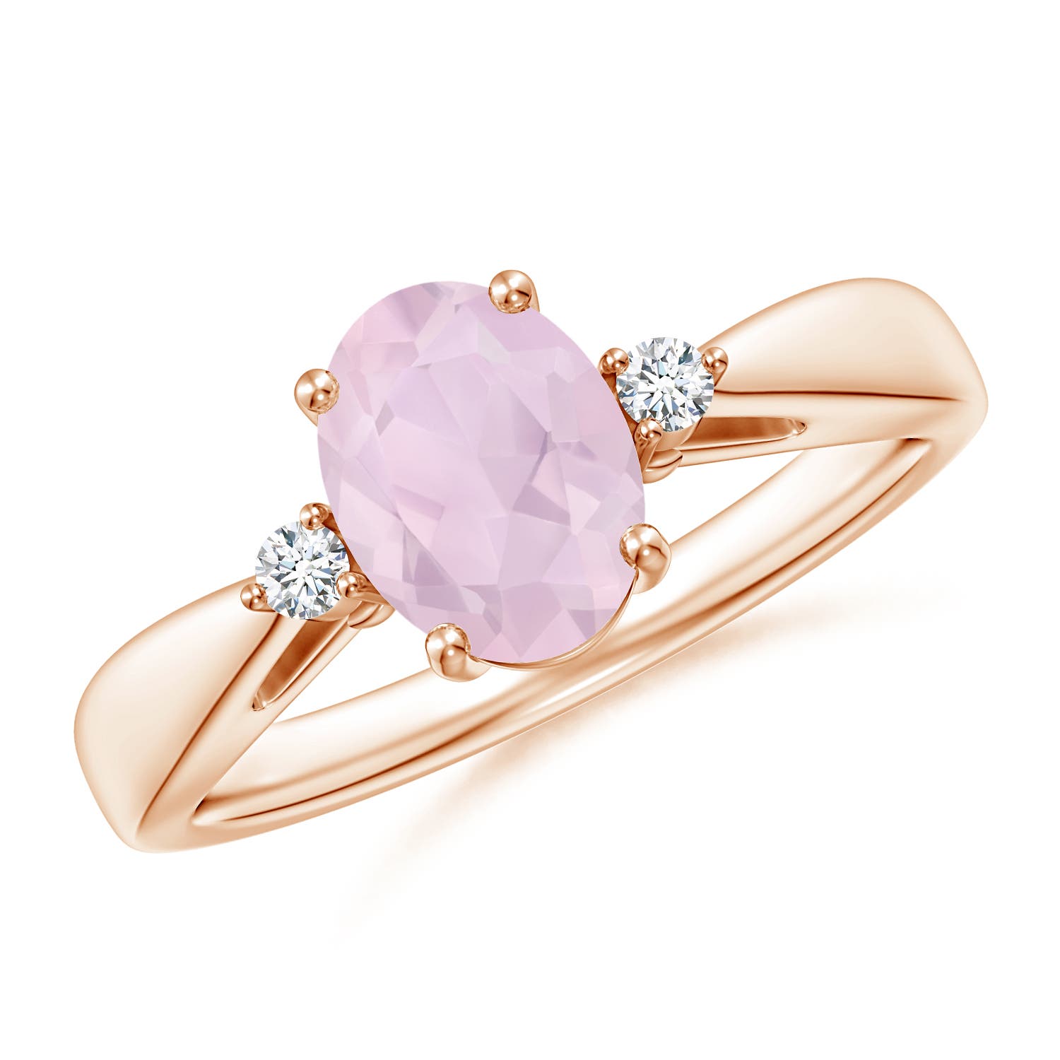 AA - Rose Quartz / 1.06 CT / 14 KT Rose Gold