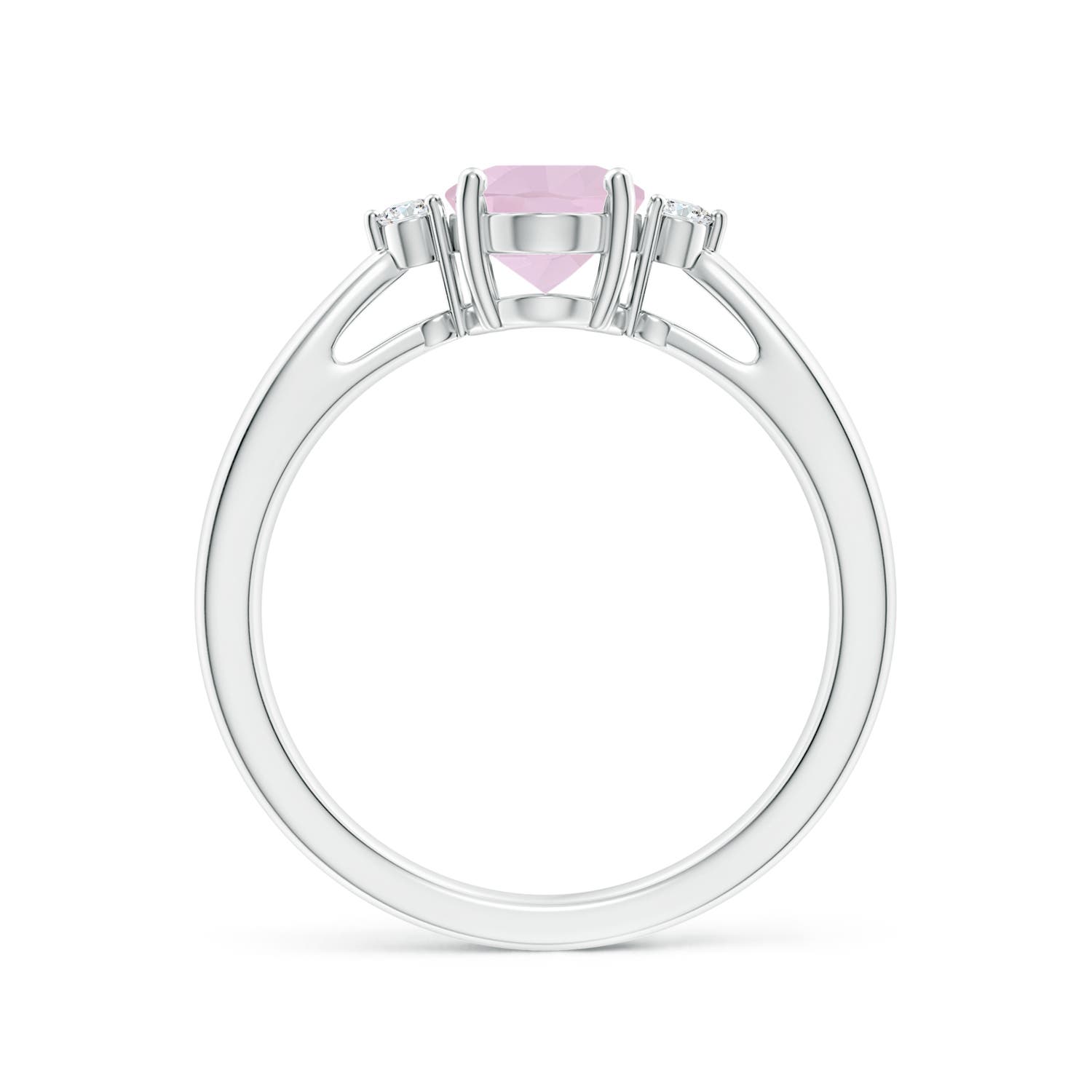 AA - Rose Quartz / 1.06 CT / 14 KT White Gold