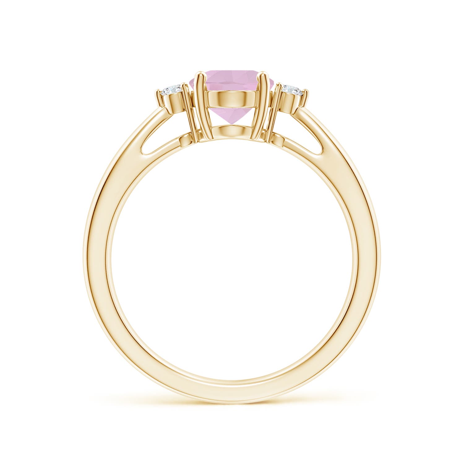 AAA - Rose Quartz / 1.06 CT / 14 KT Yellow Gold