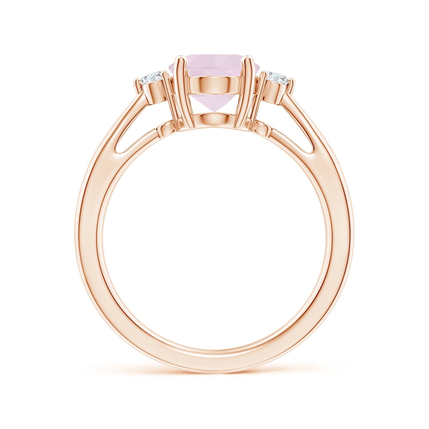 A - Rose Quartz / 1.59 CT / 14 KT Rose Gold