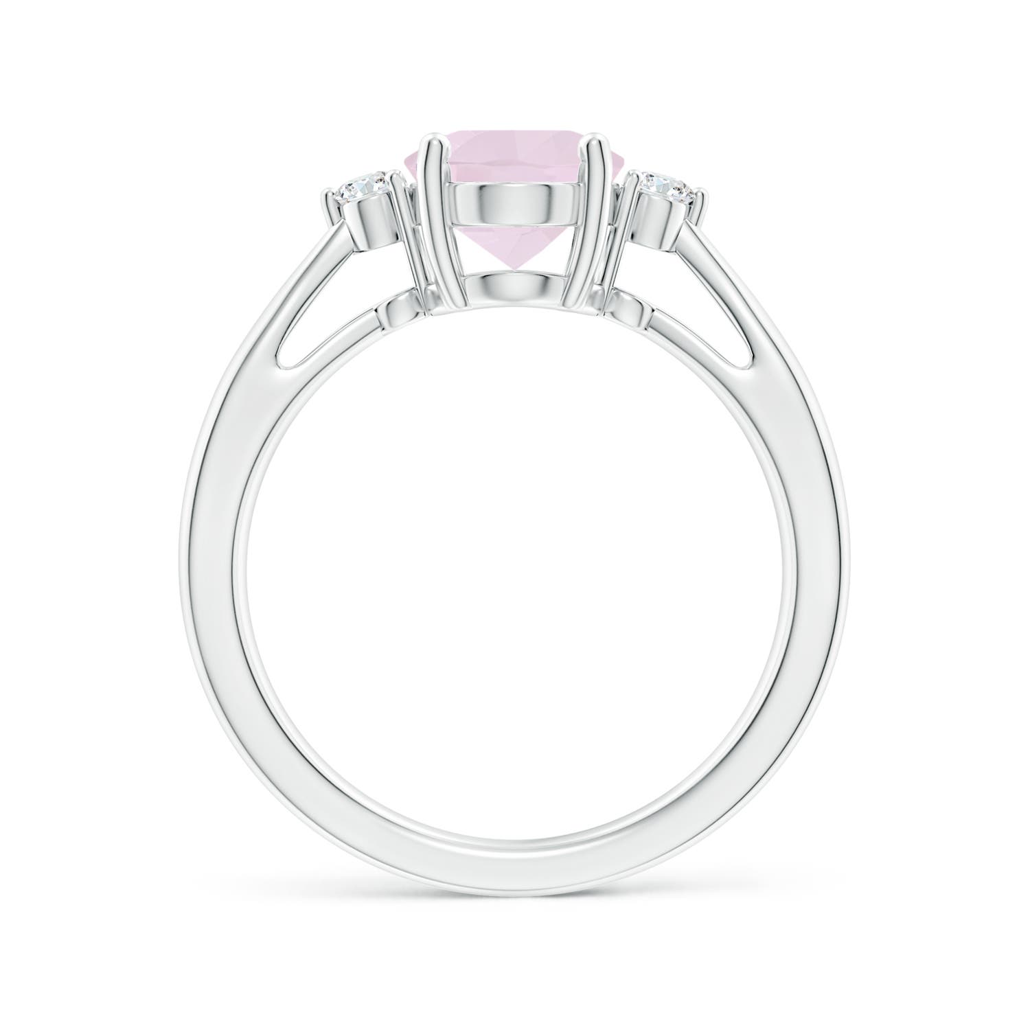 A - Rose Quartz / 1.59 CT / 14 KT White Gold