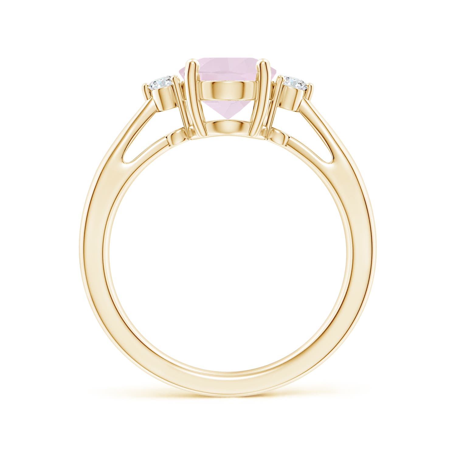 A - Rose Quartz / 1.59 CT / 14 KT Yellow Gold