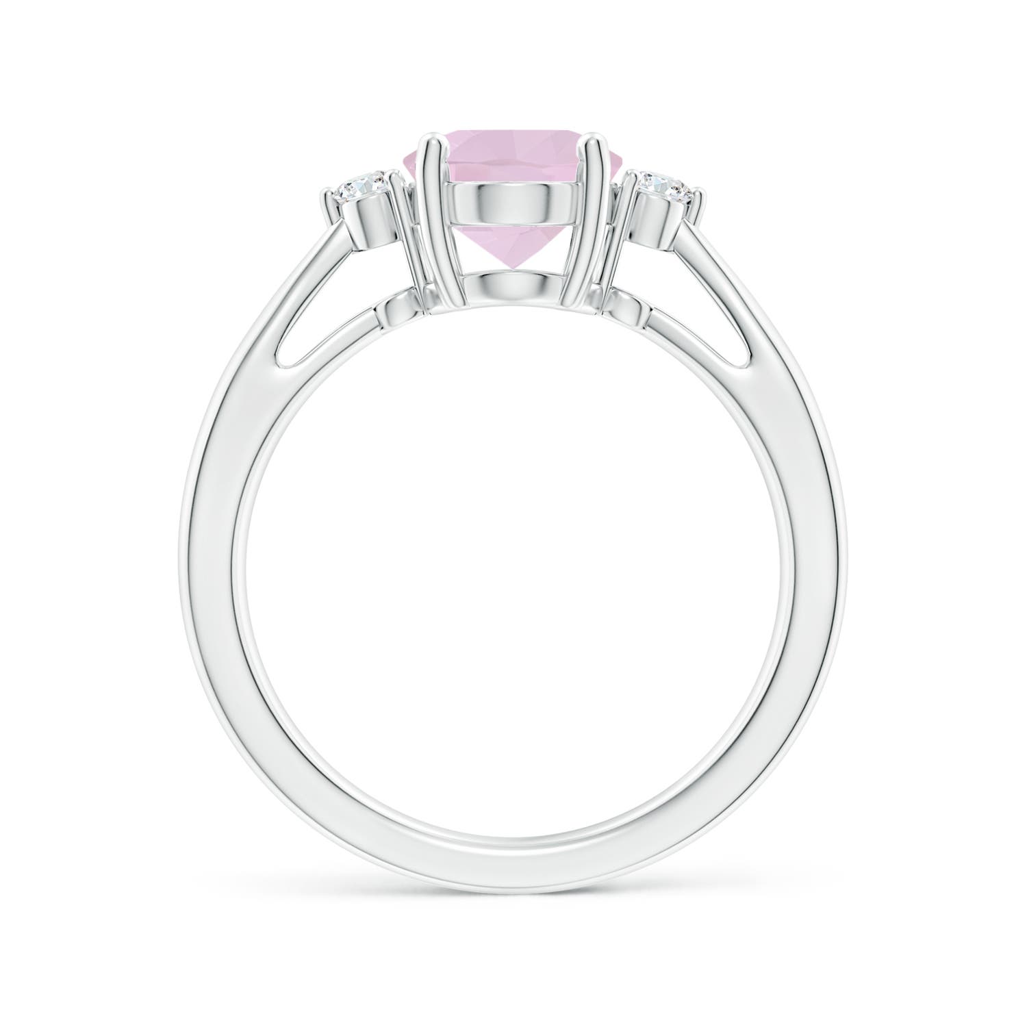 AA - Rose Quartz / 1.59 CT / 14 KT White Gold