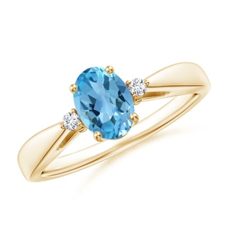 Oval AA Swiss Blue Topaz