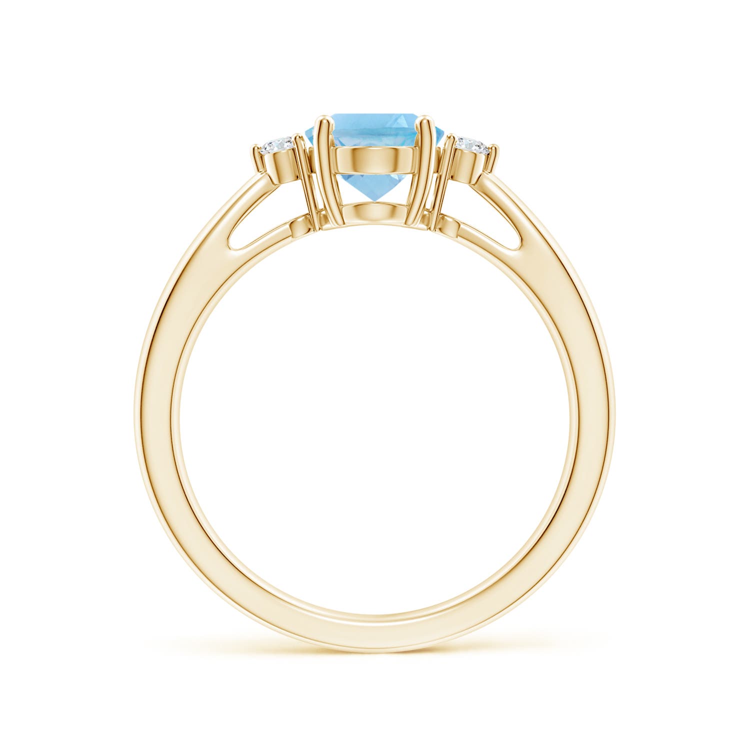 A - Swiss Blue Topaz / 1.56 CT / 14 KT Yellow Gold