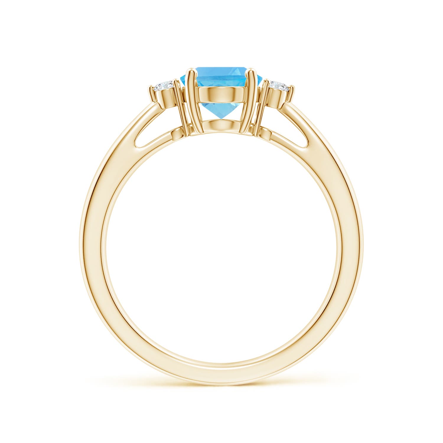 AA - Swiss Blue Topaz / 1.56 CT / 14 KT Yellow Gold