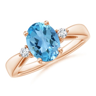 Oval AA Swiss Blue Topaz