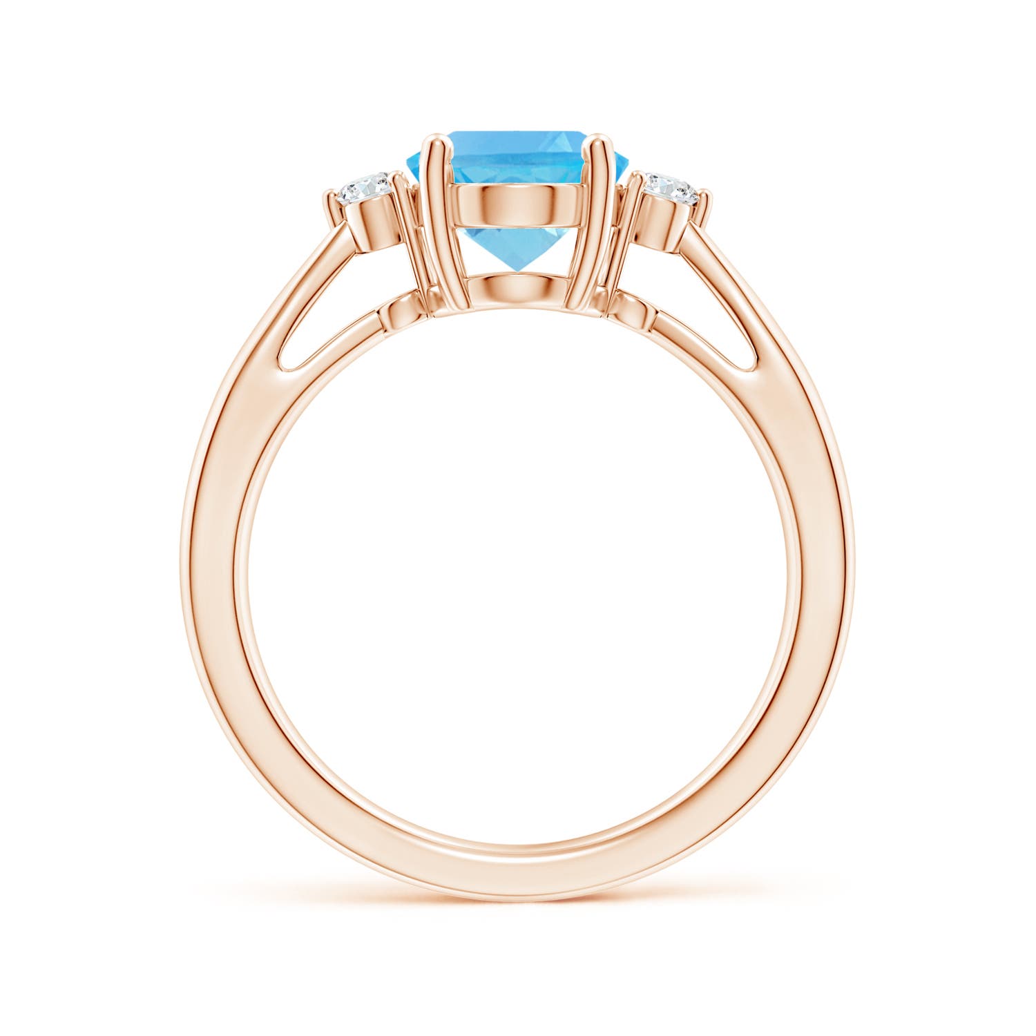 AA - Swiss Blue Topaz / 2.32 CT / 14 KT Rose Gold