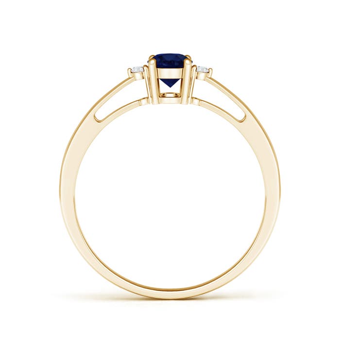 A - Blue Sapphire / 0.63 CT / 14 KT Yellow Gold