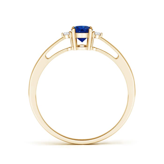 AAA - Blue Sapphire / 0.63 CT / 14 KT Yellow Gold