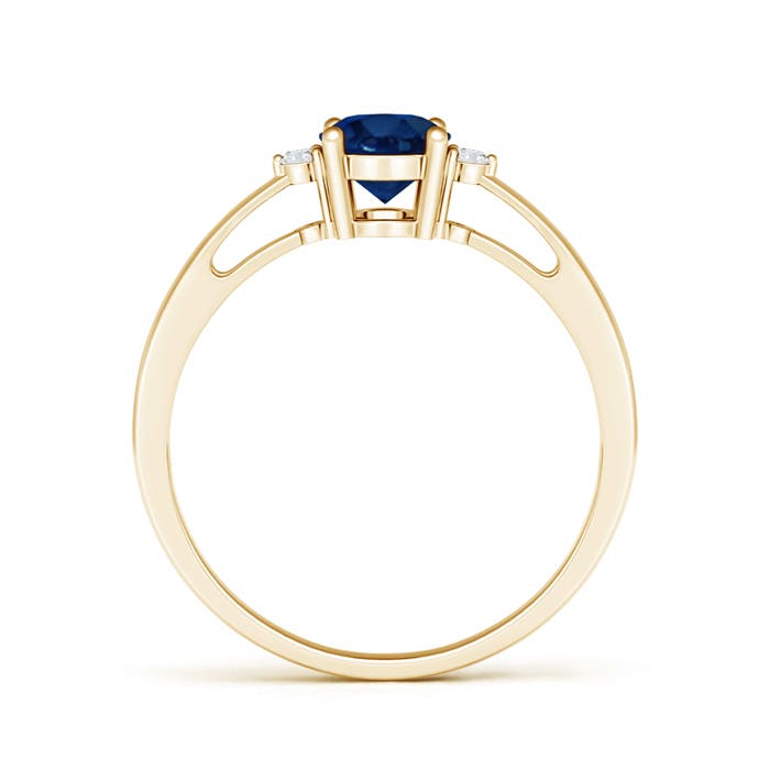 AA - Blue Sapphire / 0.89 CT / 14 KT Yellow Gold