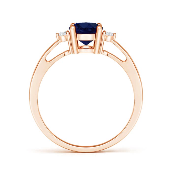 A - Blue Sapphire / 1.61 CT / 14 KT Rose Gold