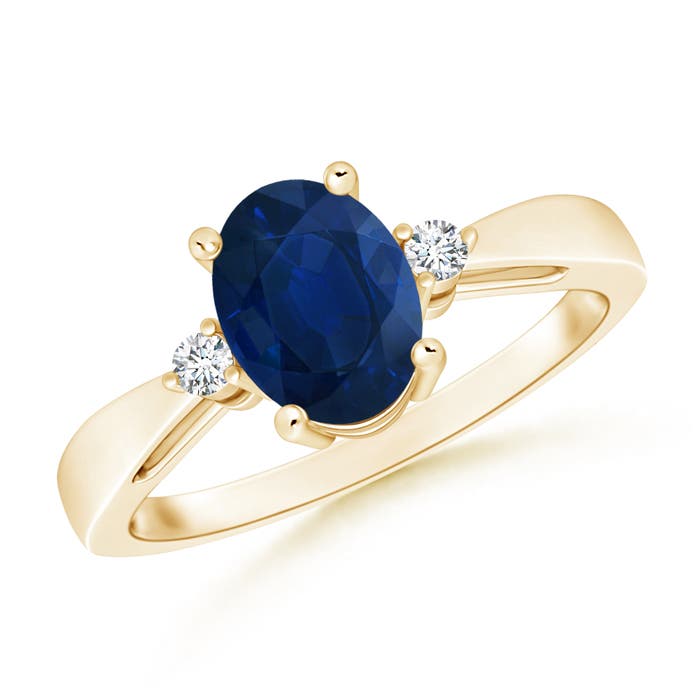 AA - Blue Sapphire / 1.61 CT / 14 KT Yellow Gold