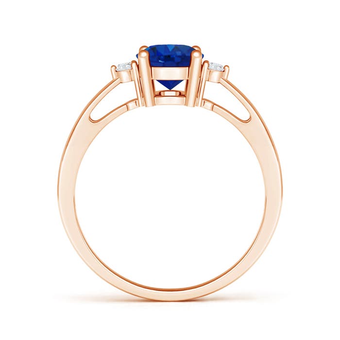 AAA - Blue Sapphire / 1.61 CT / 14 KT Rose Gold