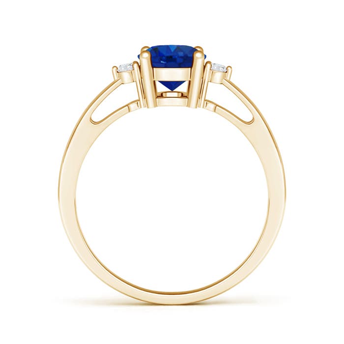 AAA - Blue Sapphire / 1.61 CT / 14 KT Yellow Gold