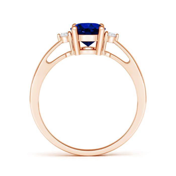 AAAA - Blue Sapphire / 1.61 CT / 14 KT Rose Gold