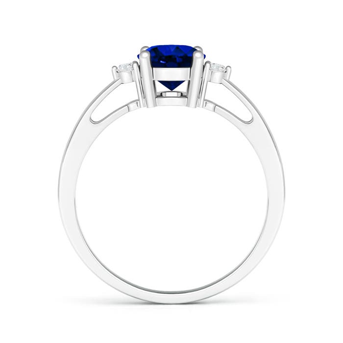 AAAA - Blue Sapphire / 1.61 CT / 14 KT White Gold