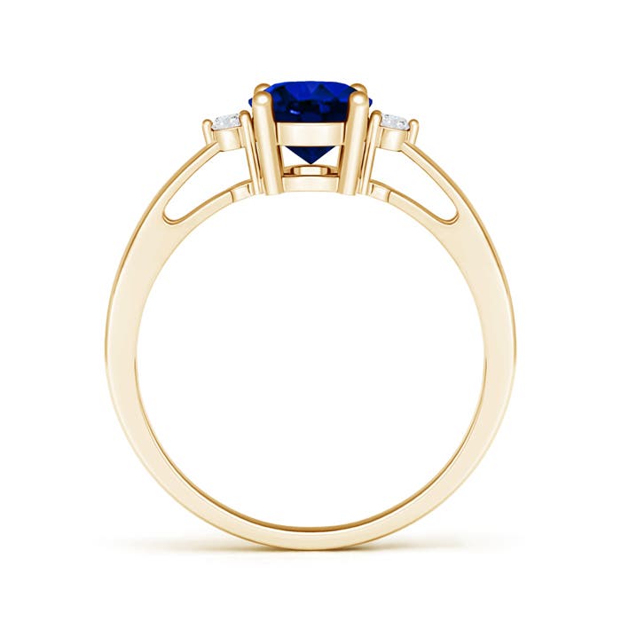 AAAA - Blue Sapphire / 1.61 CT / 14 KT Yellow Gold