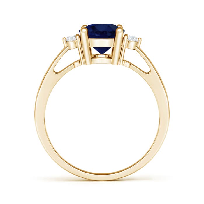 A - Blue Sapphire / 2.07 CT / 14 KT Yellow Gold